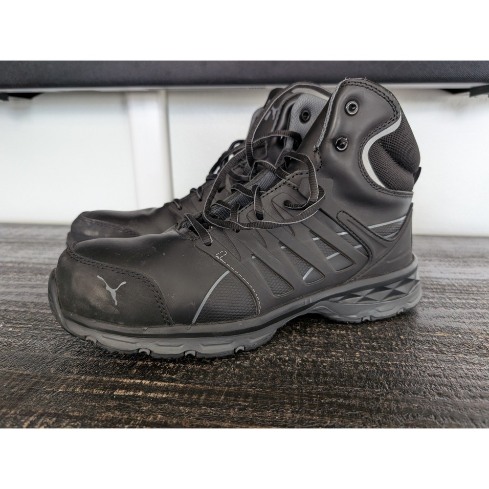 Puma Safety Shoes 633805-9.5M Men's 6 In Composite Toe Athletic High-Top Shoe